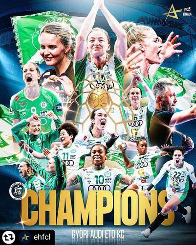 헝가리 교리의 유럽 챔스리그 우승. 11번이 류은희.[대한핸드볼협회 소셜 미디어 사진. 재판매 및 DB 금지]