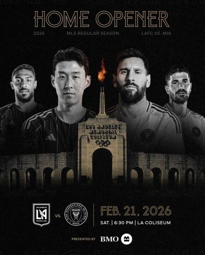 손흥민과 메시가 전면에 배치된 LAFC의 내년 MLS 개막전 홍보 이미지[LAFC 인스타그램 캡처. 재판매 및 DB 금지]