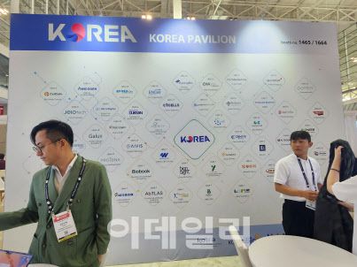 2025 바이오USA 내 한국관으로 부스를 낸 기업 리스트 (사진=김승권 기자)