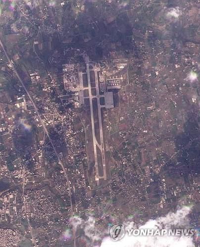 러시아군이 사용 중인 시리아 북서부의 흐메이밈 공군 기지[로이터 연합뉴스 자료사진. 재판매 및 DB 금지]