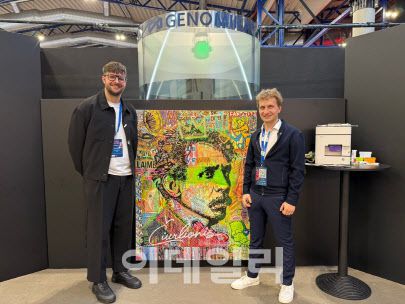 Lukas Zemaitis, Co-Founder of Genomika(right) and Robertas Skliaustas, Head of business development at Genomika(Cred=Lim Jeong-yeo)
