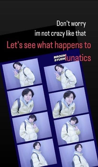 /사진=배우 고경표 인스타그램 스토리 캡처