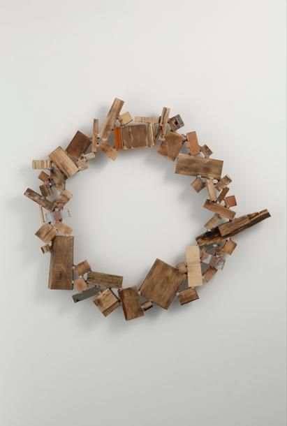 [Johyun Gallery] Kishio Suga, Topological Linkage, 2008~2009, Wood, 82 x 91 × 11 cm