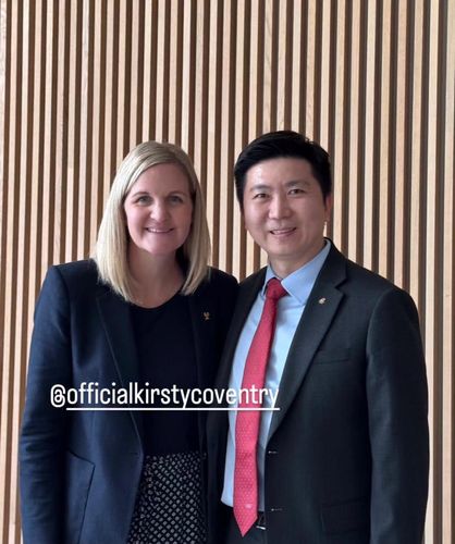 코번트리 IOC 위원장 당선인과 만난 유승민 체육회장[유승민 체육회장 인스타그램 캡처. 재판매 및 DB 금지]