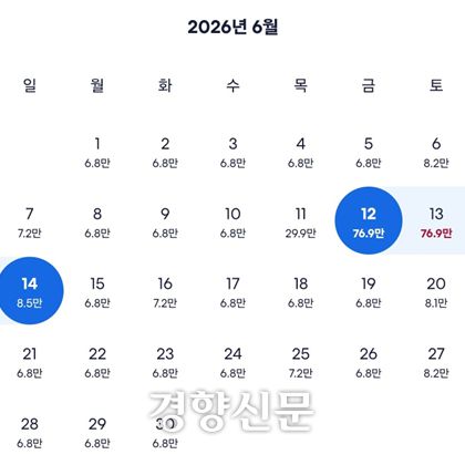 부산지역 한 숙박업소의 요금