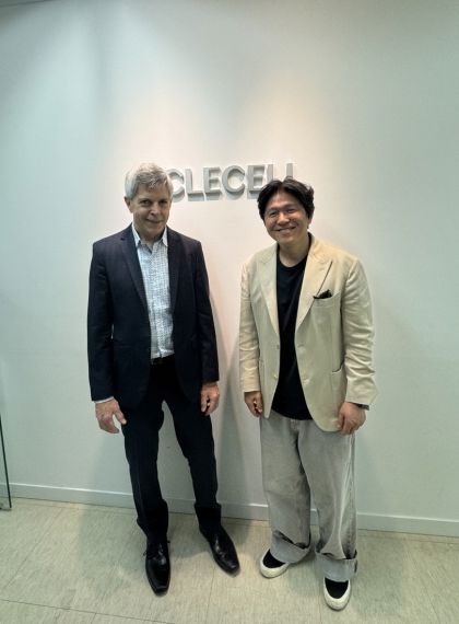 Blair 신티카 인스트루먼트 대표(사진 왼쪽)와 국윤일 클리셀 부사장/사진제공=클리셀