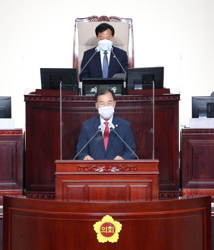 발언하는 이제영(국민의힘) 경기도의원[경기도의회 제공. 재판매 및 DB 금지]