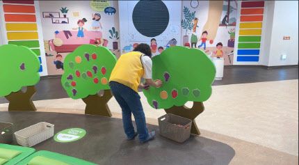 솔로몬로파크 자원봉사자가 23일 실시된 현장 교육에 참여하고 있다. (사진=법무부)