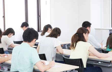 토익시험이 진행중인 일본의 한 시험장. [사진=국제비즈니스커뮤니케이션협회]