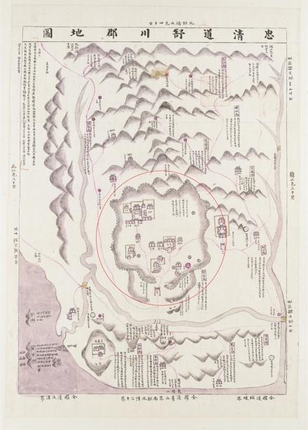 고지도에 나타난 서천읍성(충청도서천군지도, 1872)