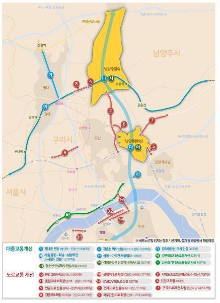 남양주 왕숙 광역교통개선대책[국토교통부 제공. 재판매 및 DB 금지]