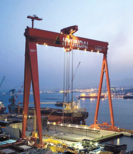 울산 현대중공업 전경. [연합]