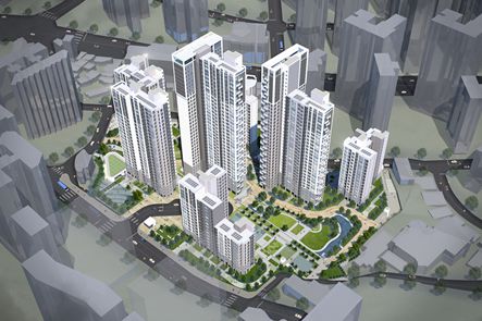 노량진4재정비촉진구역 주택재개발 정비사업 조감도.