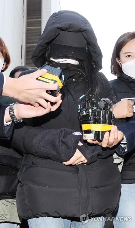 작년 11월 구속영장실질심사 당시 정인이 양모[연합뉴스 자료사진]