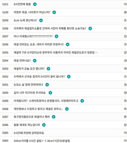[의정부시 자유게시판 캡처]