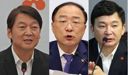 고(故) 이건희 회장 빈소 조문을 다녀와 코로나 19 검사를 받고 자가격리를 하거나 음성판정을 받은 인사들. 안철수(왼쪽부터) 국민의당 대표, 홍남기 부총리, 국민의힘 소속 원희룡 제주지사.