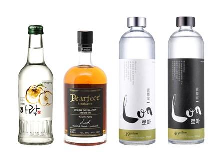 (왼쪽부터) 나주배 아락 17, 피어팩트 르네상스, 로아 19 옐로우, 로아 40 옐로우[제조사 홈페이지 캡처]