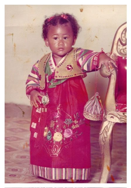 어린 시절 한복을 입은 패트리샤 리[본인 제공]