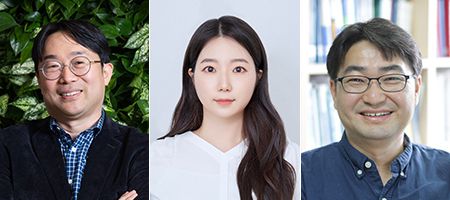 포스텍(포항공대) 환경공학부·시스템생명공학과정·융합대학원 황동수 교수(왼쪽부터), 환경연구소 최지민 교수, 화학공학과 이기라  교수.