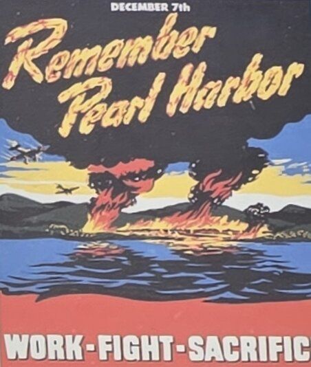 일본에 대한 미국의 분노가 담긴 진주만 기념관 “기억하라 진주만” 포스터