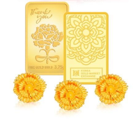 GS25가 출시한 순금 카네이션.(사진=GS리테일 제공) *재판매 및 DB 금지