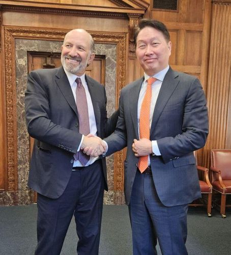 러트닉 미 상무장관과 만난 최태원 회장[대한상의 제공. 재판매 및 DB 금지]