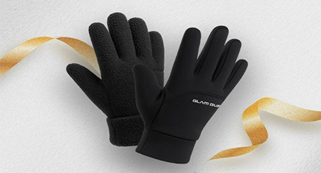 1+1 따뜻한 겨울용 스마트폰 터치 기모 방한 장갑