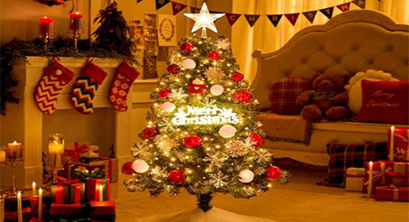 크리스마스트리 트리 탑별 장식 LED 전구 풀세트