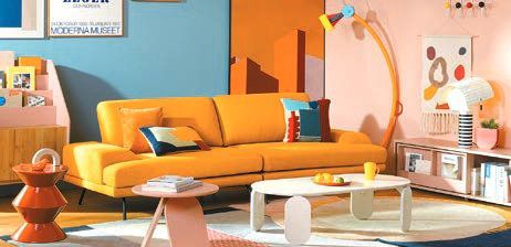 사용자가 원하는 색상과 모듈을 자유롭게 선택해 조합할 수 있는 모듈형 소파 ‘밴쿠버’.