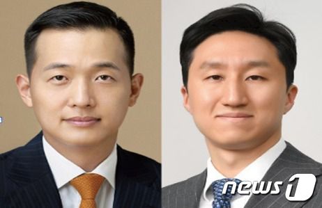 김동관 한화 부회장(왼쪽), 정기선 HD현대 사장(오른쪽)