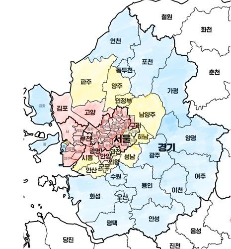 러브버그 확산 예상 지도[다음카페 '여성시대' 캡처. 재판매 및 DB 금지]