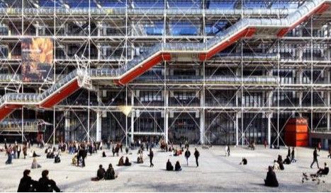 1977년 개관한 프랑스 퐁피두 미술관.|인천국제공항공사 제공