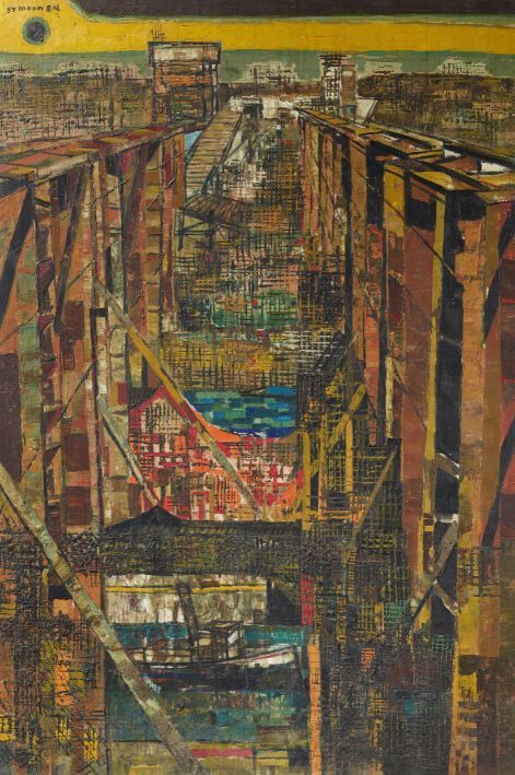 문우식 '무명교를 위한 구도'(1957). 국립현대미술관