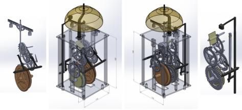복원 홍대용 혼천시계의 자명종 내부 구조 설계모델[국립중앙과학관 제공. 재판매 및 DB 금지]