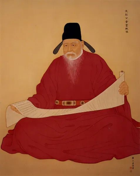 김부식 표준영정. 권오창 화백의 작품이다.