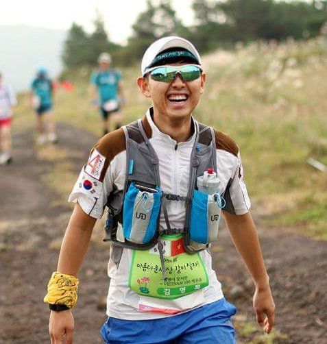 트레일러닝 대회에 참가한 김영록 대표. 김영록 대표 제공.