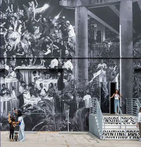 몰입형 전시장 '슈퍼블루'에 연출된 작품[인천경제자유구역청 제공. 재판매 및 DB 금지]