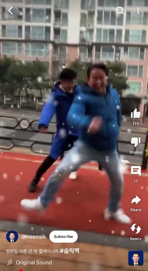 충남 아산시을에 출마한 강훈식 민주당 의원의 숏폼 콘텐츠 /사진=강훈식 의원 채널 캡처