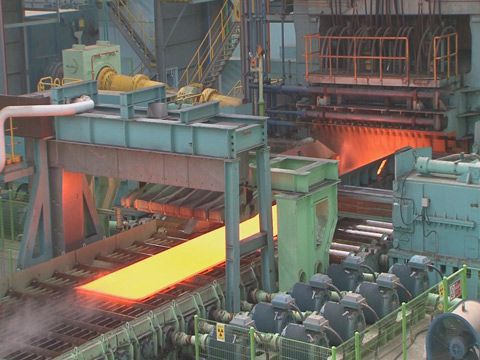 현대제철 당진 일관제철소 '조선용 후판'이 생산되고 있다. /조선DB