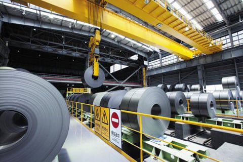 현대제철 냉연 공정에서 생산되는 냉연 강판. 자동차의 차체, 전기제품 등 내구 소비재에 사용된다. /현대제철 제공