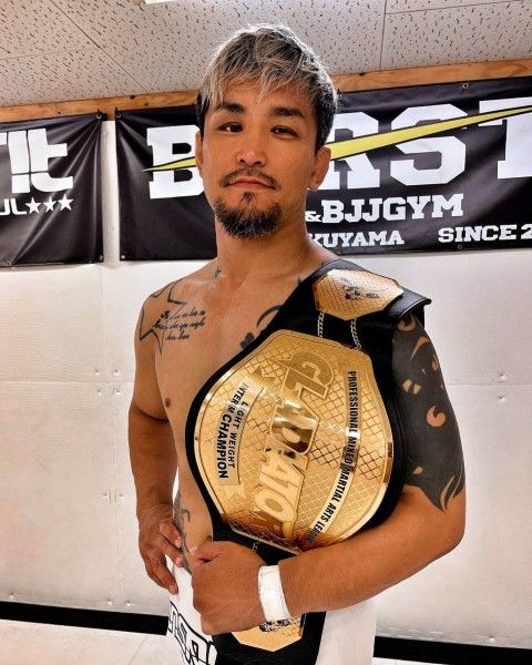 사사키 신지는 라이트급 잠정 챔피언에서 2023년 6월 정규 챔피언으로 승격했다. 사진=GLADIATOR