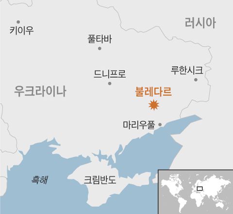 불레다르 위치(화살표 지점)