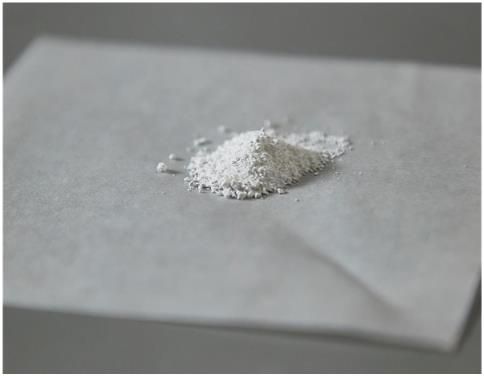 농축수로부터 분리한 리튬 파우더. / 사진제공=한국생산기술연구원