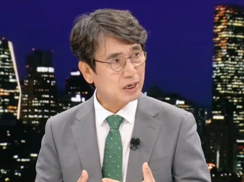 MBC 대선 개표 방송 출연한 유시민 작가. / 사진=MBC 유튜브 캡처