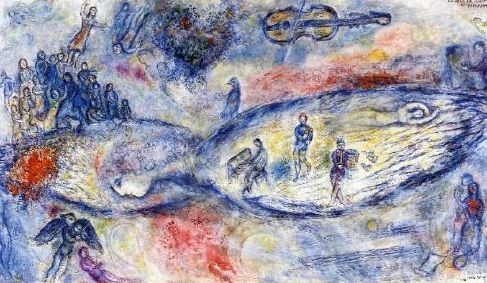 마르크 샤갈, 마술피리(Souvenir de la Flute enchantee), 1976, Tempera, oil and sawdust on canvas. (C) Chagall ®, by SIAE 2025. / 사진 = 아튠즈 제공