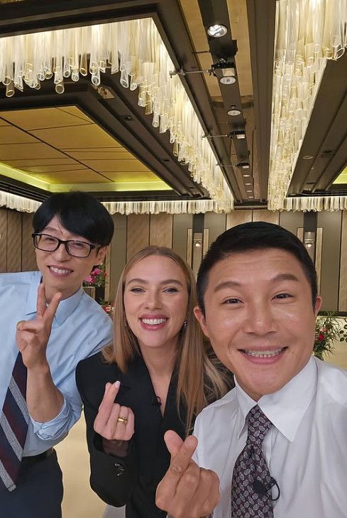 스칼렛 요한슨 유재석 조세호 [사진=유퀴즈 SNS]