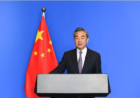 '상하이협력기구의 날' 행사에 참석한 왕이 중국 외교부장[중국 외교부 홈페이지 캡처.재판매 및 DB 금지]