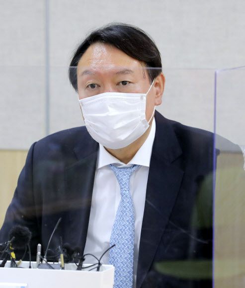 야권 대권주자인 윤석열 전 검찰총장. 뉴시스