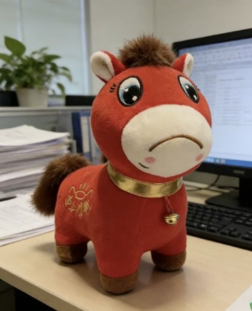 중국의 한 장난감 공장에서 봉제 실수로 인해 탄생한 ‘우는 말(Crying Horse)’ 인형이 폭발적인 인기를 얻고 있다. SCMP 캡처