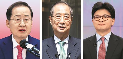 홍준표, 한덕수, 한동훈